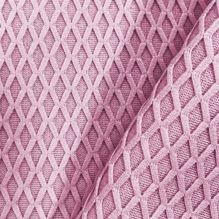 Recycled Single-Sided Diamond Grid Pattern Spacer | Eco-Friendly Spacer Mesh Fabric - Recycled Single-Sided Diamond Grid Pattern Spacer– Air mesh, thickness 1.00 mm, 100% rePolyester